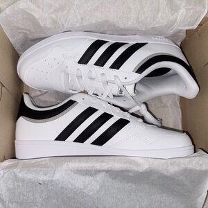 Adidas Hoops 4.0 White and Black Shoes